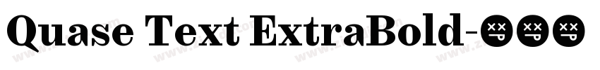Quase Text ExtraBold字体转换